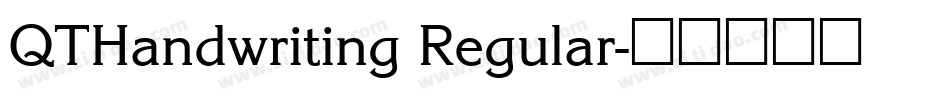 QTHandwriting Regular字体转换